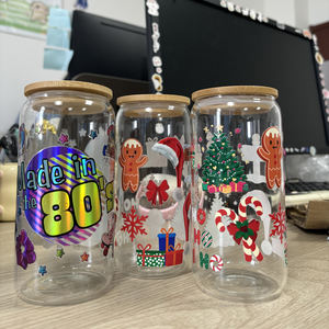 <span class=keywords><strong>Gobelet</strong></span> à café personnalisé de 24 oz prêt <span class=keywords><strong>pour</strong></span> l'emballage UV <span class=keywords><strong>Gobelet</strong></span> en verre imprimé par transfert d'eau froide - Product Image 6