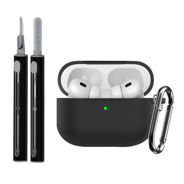 Custom Silicone Protective Earphone Cover Case for AirPods Pro 3 Generation with Cleaner Kit Silicon Earbuds Case