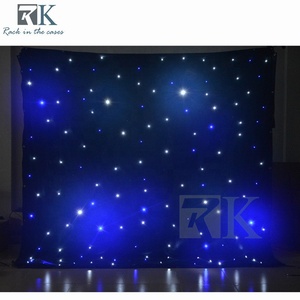 Telón de Fondo LED para Bodas con Diseño de Cielo Estrellado, Cortina de Luces LED de Colores para Escenario, DJ, con DMX para Decoración - Product Image 5