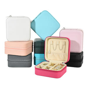 Nuevo Diseño, Caja de Joyería de Viaje de PU de Lujo con Logotipo Personalizado, Caja de Almacenamiento de Joyería de Cuero para Pendientes y Pulseras, en Oferta - Product Image 2