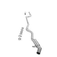 Silencieux arrière simple OEM+ brossé et poli, style canon, sans soupape, montage direct pour BMW M240i G42 B58 3.0T