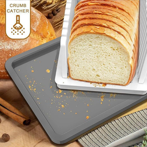 Coupe-pain détachable et trancheuse grille-pain avec plateau et base antidérapante Nouvel outil d'aide pour la cuisson et la pâtisserie - Product Image 3