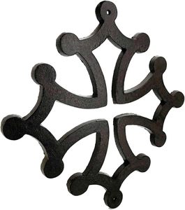 <span class=keywords><strong>Croix</strong></span> murale religieuse française 20 cm en fonte, plaque décorative murale en forme de <span class=keywords><strong>croix</strong></span> d'Ocitan pour <span class=keywords><strong>la</strong></span> décoration murale - Product Image 1