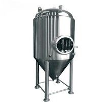 Cuve de fermentation de bière 200L 300L 500L Cuve de fermentation à enveloppe conique Cuve de fermentation conique