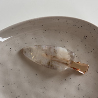 CHUJIAN Nouvelle Arrivée Pinces à Cheveux Esthétiques en Acétate Effet Écaille de Tortue et Peinture à l'Encre, Pinces Latérales Chic Minimalistes, Épingles à Cheveux au Design Unique