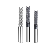 Fresa de Carburo Sólido VAYNE con Recubrimiento, 55HRC, de una Sola Flauta, de 1mm-5mm, con Dientes en Forma de Cola de Pez, para Fresadora CNC, para Madera, PCB, PVC