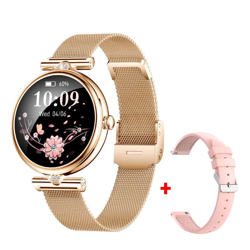 Milanais doré + Silicone rose