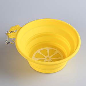 Tazón Portátil Plegable para Perros, de Silicona, con Serigrafía, Moderno, para Comida y Agua, para Viajes - Product Image 1