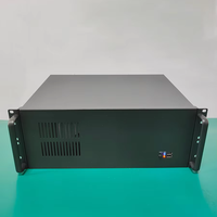 Châssis de contrôle industriel 4U Ultra-court 300 carte mère ATX profonde 7 fentes de surveillance DVR Laser gravure réseau armoires acier