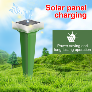 Ngoài trời Vườn chèn phong cách siêu âm nốt ruồi rắn răn đe thiết bị IP68 không thấm nước Powered Sonic năng lượng mặt trời mole Repellent - Product Image 3