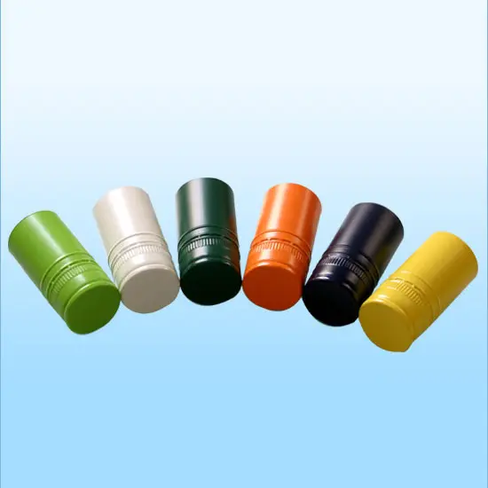 Different Color Metal Aluminum Screw Caps with Tinfoil Liner Cap for wine bottle