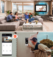 Systèmes d'interphone de portail avec caméra Smart Wifi Sonnette de porte déverrouillée Système d'interphone vidéo avec fonction Tuya