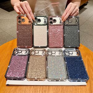 Funda de Teléfono Móvil con Brillantina <span class=keywords><strong>y</strong></span> Diseño de Rombo para <span class=keywords><strong>iPhone</strong></span> 17 <span class=keywords><strong>Pro</strong></span> <span class=keywords><strong>Max</strong></span>, 11, 12, <span class=keywords><strong>13</strong></span>, <span class=keywords><strong>14</strong></span>, 15, 16 <span class=keywords><strong>Pro</strong></span> <span class=keywords><strong>Max</strong></span>, Funda con Diamantes para Chicas - Product Image 1