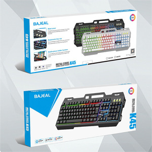 2025 OEM Cool Metal Wired <span class=keywords><strong>Keyboard</strong></span> Luminous <span class=keywords><strong>Mechanical</strong></span> Feeling Teclado retroiluminado para juegos para Laptop PC Gamer - Product Image 5