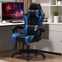 Fauteuil pivotant Haavk en cuir PU postmoderne, avec vérin à gaz 3 positions, accoudoirs réglables, design ergonomique, base en fer, garantie 1 an, idéal pour le gaming