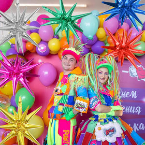 Nicro Precio al por Mayor <span class=keywords><strong>Globos</strong></span> Estrella Explosiva Coloridos DIY de 26/40 Pulgadas, Accesorio para Fotos, Decoración de Fiesta, Globo Grande de Aluminio 3D - Product Image 4