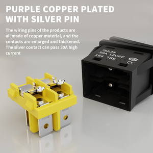 Filn 30A 12V 24V Rocker chuyển đổi dẫn không thấm nước ON-OFF IP67 T85 110V 220V chuyển đổi với bảng điều khiển ánh sáng 30x22 xe 4pin chuyển đổi - Product Image 2