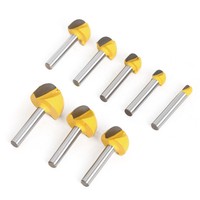 1pcs 6mm Shank Ball Nose Router Bit Set Round Milling Cutter for Wood CNC Radius Core Box Solid Carbide Tools