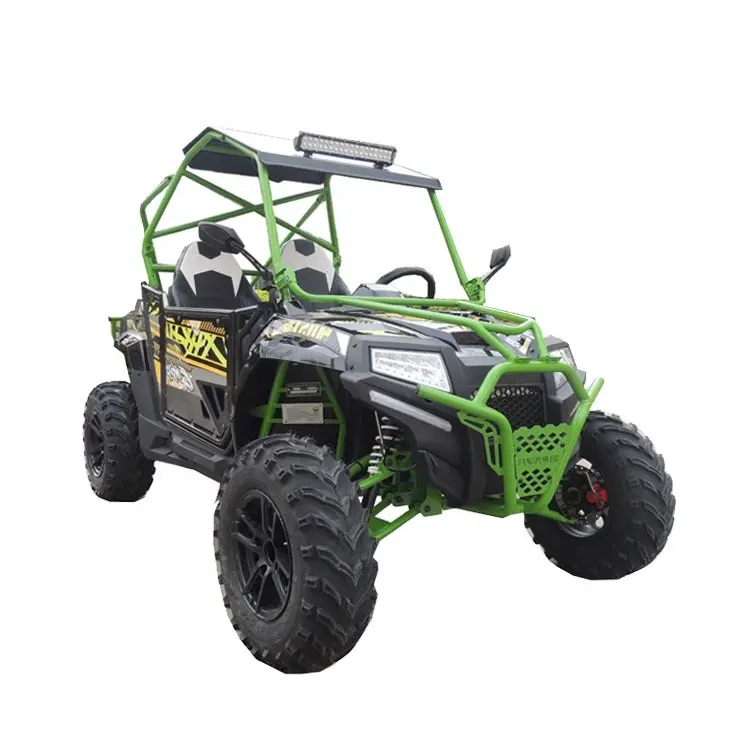 Siyah jantlar 2 koltuk yardımcı araç 400cc spor UTV 2WD şaft tahriki satılık arka tekerlek sürücü UTV (TKU400-A5)