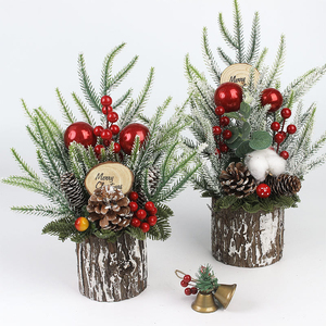 Nuevos Diseños al por Mayor, Árbol de Navidad Decorado de PVC Verde para Mesa, Mini Árbol de Navidad de Nueva Tendencia - Product Image 5