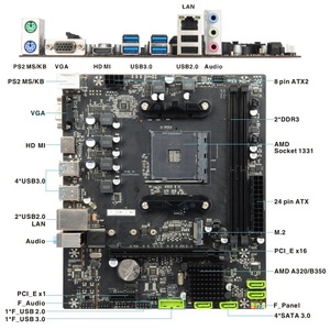Placa Base de Escritorio ESONIC/<span class=keywords><strong>Alsa</strong></span> Marca A320 AM4 con Socket M.2 AM4 A320 - Product Image 2