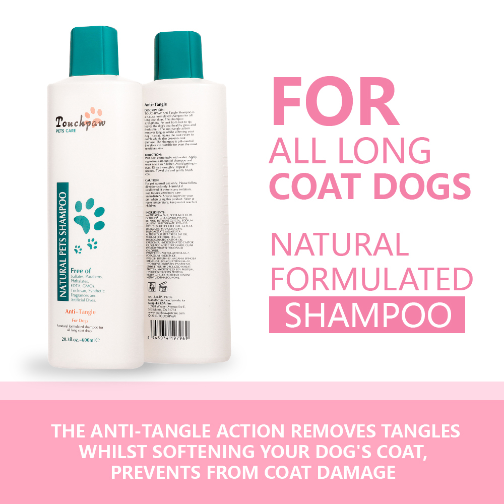 Natural Dog Shampoo & Conditioner – Anti-Tangle Pet Hair Shampoo for All Coat Types - View 2