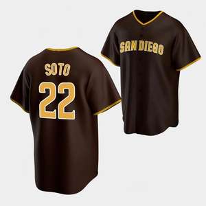 Maillot de baseball personnalisé # 23 - Inspiré de l'équipe de San <span class=keywords><strong>Diego</strong></span> - Nom et numéro personnalisés - Uniforme de sport respirant et cousu pour hommes - Product Image 3
