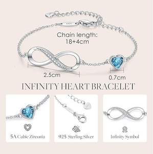 Fashion Jewelry For Women Fine Jewelry Fashion Jewelry <b>Set</b> Fashion Bracelet & <b>Bangle</b> Silver 925 Jewelry Jewellery Möbius Strip - Product Image 3