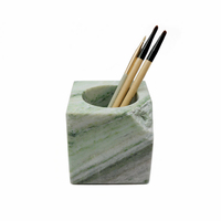NANWEI Récipient de rangement en marbre de jade glacé naturel, à bords coupés polygonaux, conçu pour l'organisation artistique et l'affichage, qualité supérieure