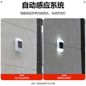 Lampe murale solaire LED 12V, angle de faisceau de 20 degrés, étanche, pour extérieur, jardin, patio, éclairage décoratif - Product Image 4