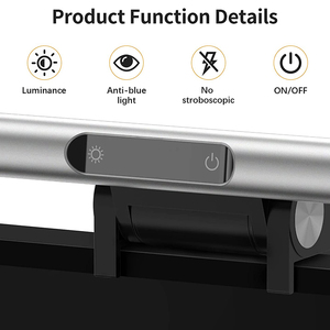 Stepless Dimming Reading USB Powered Hanging Table Lamp Smart Touch Control LED Laptop <strong>Computer</strong> PC <strong>Monitor</strong> Screen Light Bar - Product Image 5