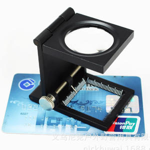 Lupa plegable metálica Maifeng TH9005C 10x con escala y aguja para inspección - Product Image 1