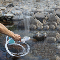 Douche de camping extérieure, pompe à eau électrique portable et étanche pour la randonnée, les voyages, la plage, l'arrosage des animaux