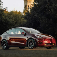 WRAPMASTER Vinilo para Automóviles Rojo Carbón Forjado PET de 1.52*18 Metros