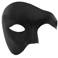Masque demi-visage rétro style opéra pour hommes, masque de mascarade vintage en PVC léger, respirant et confortable