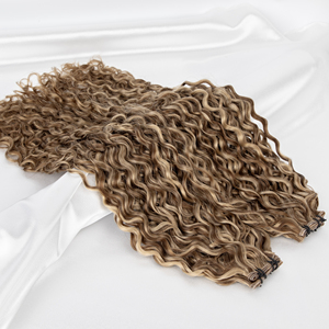 Extensiones de Cabello Humano LeShine Wholesale Curly Genius Wefts de Alta Calidad, 20g, de un Solo Donante, se Pueden Cortar - Product Image 4