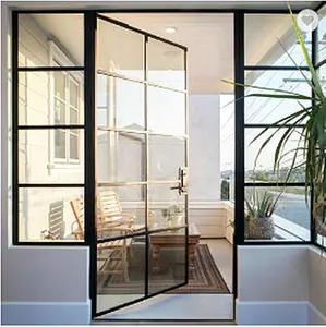 Heißscharniertüren Tür aus Doppelverglasung Glas Front Wohn-Französische Schwingtüren