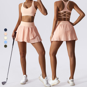 Holesale ports 2 Piece ututfits utennis RESS omen Port ra ololf korkorts enennis kirts ETS portswear - Product Image 3