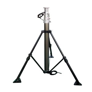 Mastro telescópico pneumático portátil para câmera CCTV, 2m, 3m, 4m, 5m, <span class=keywords><strong>6m</strong></span>, de alumínio, extensível, com tripé