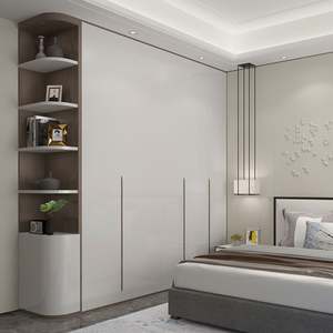 Armario de Dormitorio Moderno y Minimalista de Alta Gama con Espacio de Almacenamiento Múltiple - Product Image 1