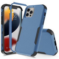 Coque de téléphone 3 en 1 pour iPhone 13 Pro Max 11 12 14 Pro 6 7 8 Plus 15 16E 17 Air Heavy Duty Shockproof Armor Phone Case Cover