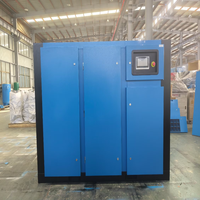 Compresseur d'air à vis à vitesse variable haute pression à deux étages 75HP 55kw