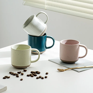 Mug à café personnalisé en grès blanc dépoli avec poignée, résistant aux aliments, compatible lave-vaisselle et micro-ondes, réutilisable, cadeau d'entreprise, logo personnalisé - Product Image 3