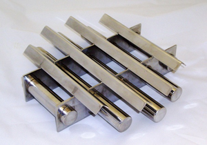 직경 <span class=keywords><strong>8</strong></span> 인치 X <span class=keywords><strong>8</strong></span> 인치 5 개 단위 (5) 화격자 자석 (90 ° 디바이더 포함) - Product Image 3