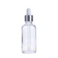 Flacon compte-gouttes en verre transparent personnalisé avec logo imprimé, hermétique, pour huiles essentielles, 30ml, 50ml, 60ml – Grande Vente