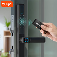 Waterdichte IP66 Aluminium Legering Vingerafdruk Digitale Deurgreep Stalen Deur Tuya WiFi Camera TTLock F5 Pro Slimme Sloten Geheugenkaart Cloud