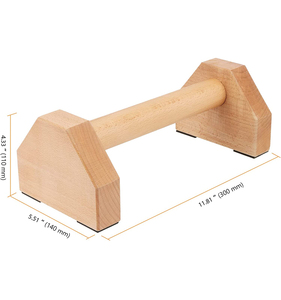 Barras Paralelas de Madera Maciza con Logotipo Personalizado Grabado, Equipo de Fitness para el Hogar para Ejercicios de Pie de Caballero y Flexiones, Barras Paralelas para Hombre - Product Image 6