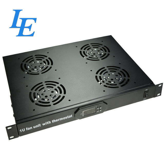 Customizable 1U Rackmount Server Cooling Fan 2/4 Fans 120mm Axial Flow Fan 4PIN Ball Bearing for Network Cabinet