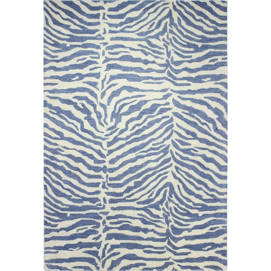 Màu xanh/ngà voi ngựa vằn Thiết kế thảm handmade len thảm thảm bán buôn