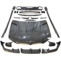 Nuevos Kits de Carrocería de Fibra de Carbono de Alta Calidad Estilo LD para F96 X6M con Capó, Labio Delantero, Difusor, Faldones LED y Alerón Superior